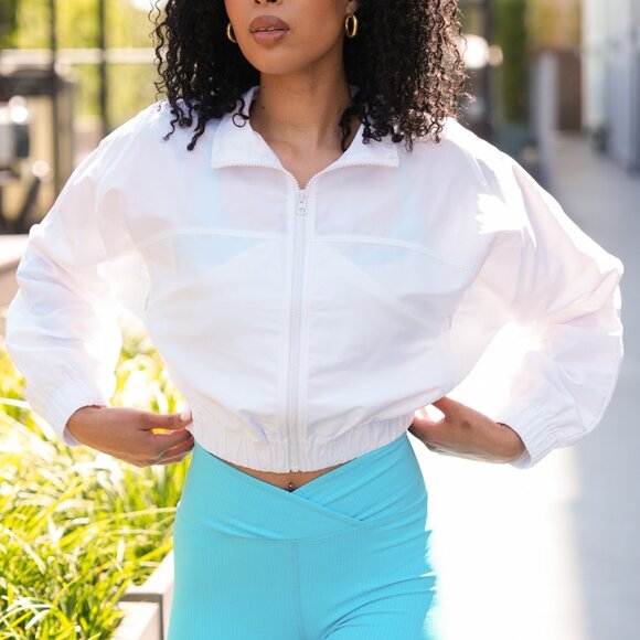 Year of Ours - YOS Windbreaker - White (NWT) - Picture 1 of 5